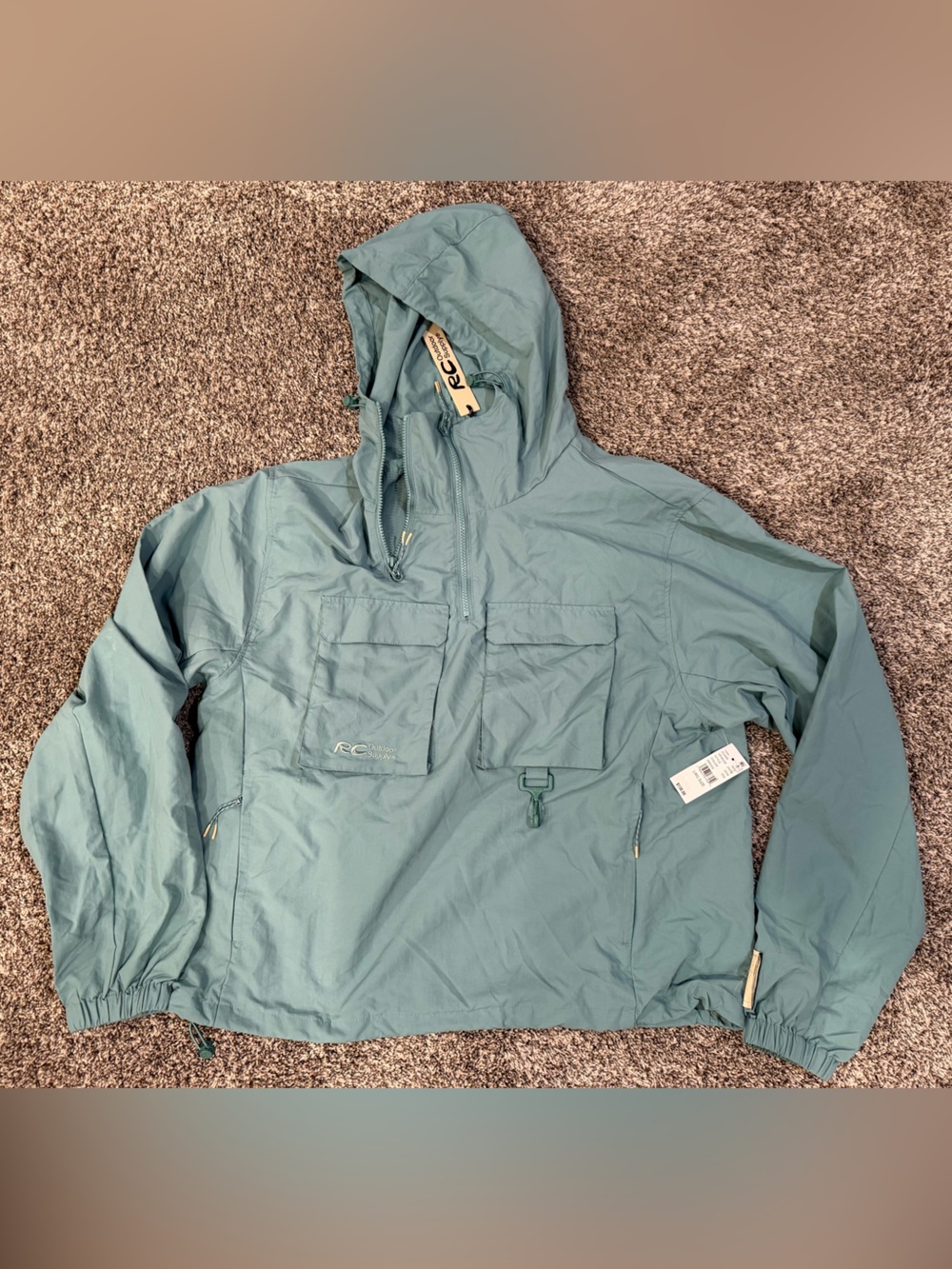 RC Outdoor Supply Green Anorak Jacket Size Large NWT